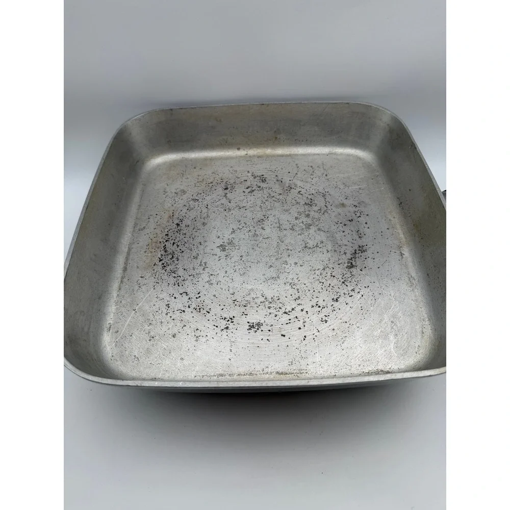Vintage Hamilton Beach Electric Skillet Model 11F Aluminum Frying Pan with Lid
